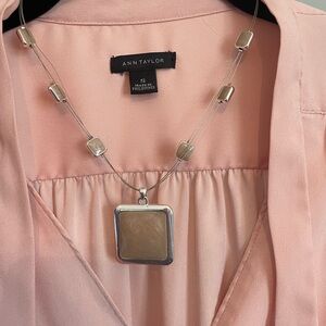 New York and Company necklace with Square accent.